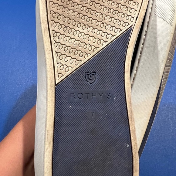 ROTHY'S Classic Slip On Loafer Sneakers Navy Comfort Shoes Size 7 Casual Preppy - Picture 9 of 10